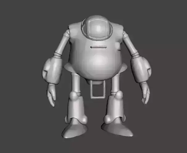 Red ribbon Robot 1 3D Model