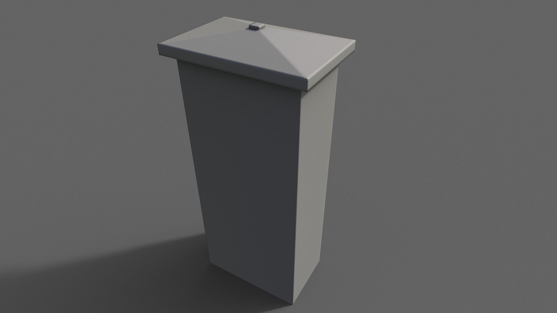 PBR Electric Box LightGrey V4 Low-poly 3D model_8