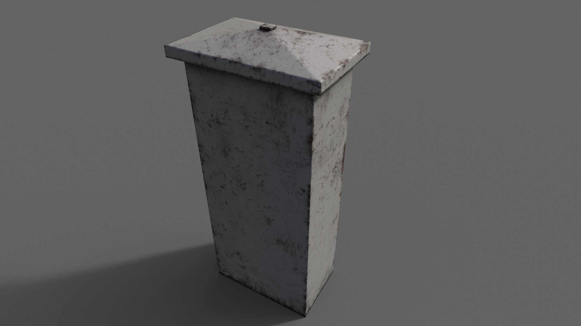 PBR Electric Box LightGrey V4 Low-poly 3D model_15