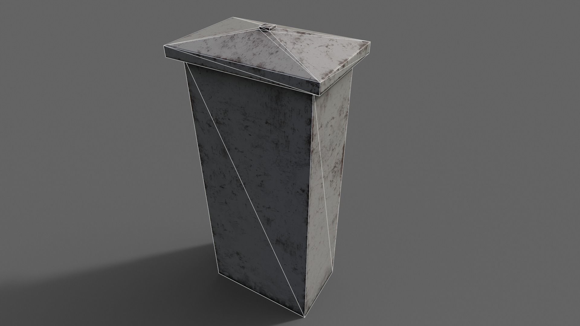 PBR Electric Box LightGrey V4 Low-poly 3D model_22