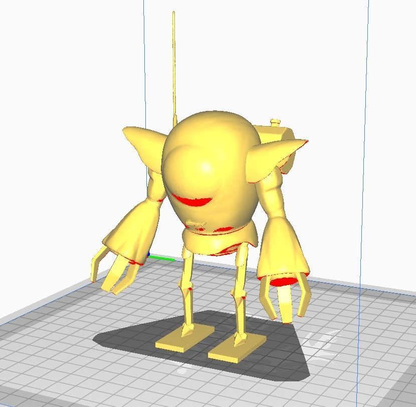 Red Ribbon Robot 2 3D Model 3D print model_1