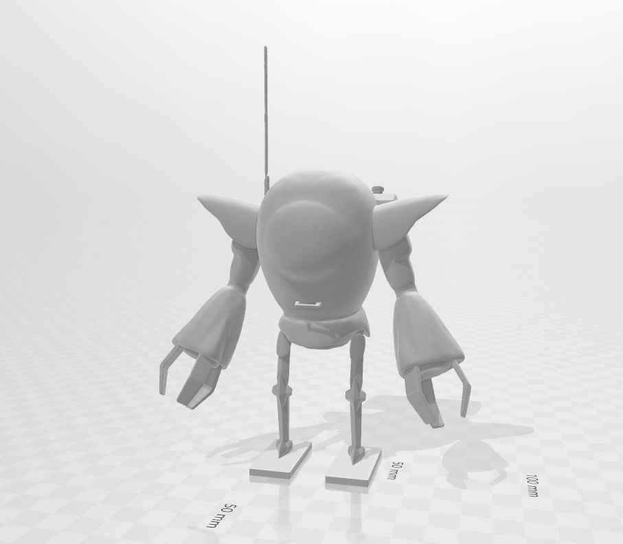 Red Ribbon Robot 2 3D Model 3D print model_2