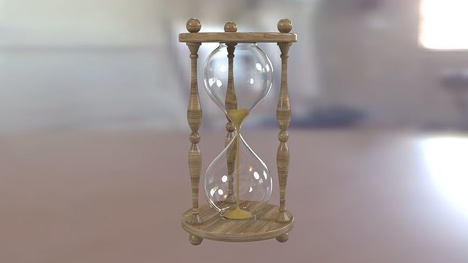 HourGlass sand Low-poly 3D model