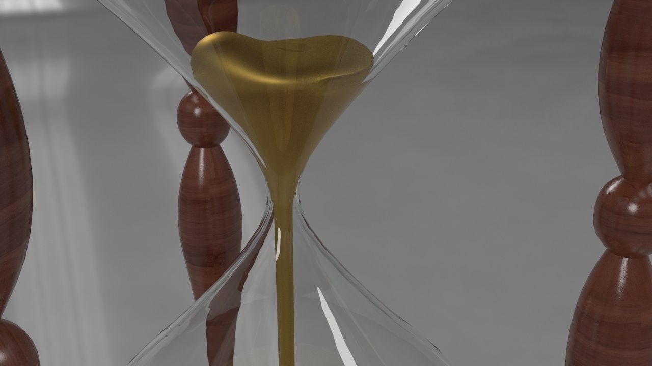 HourGlass sand Low-poly 3D model_8