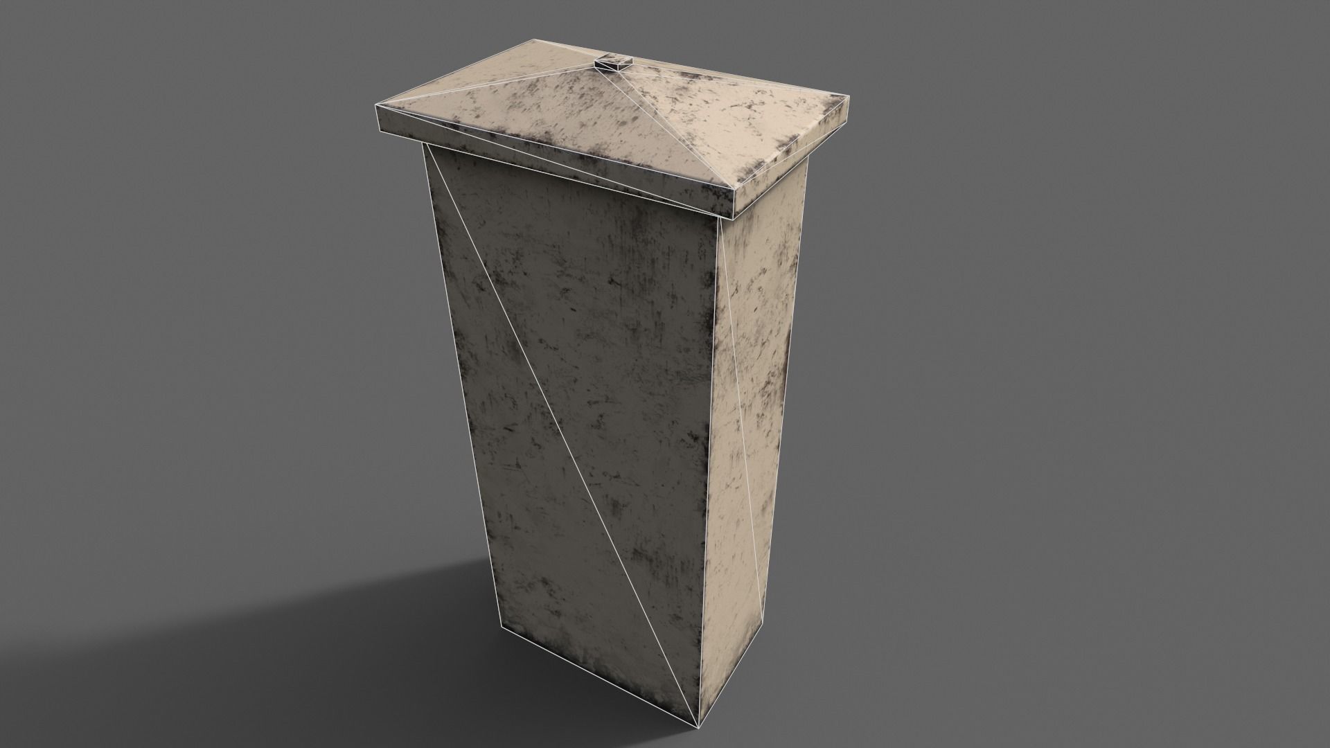 PBR Electric Box BoneWhite V4 Low-poly 3D model_22
