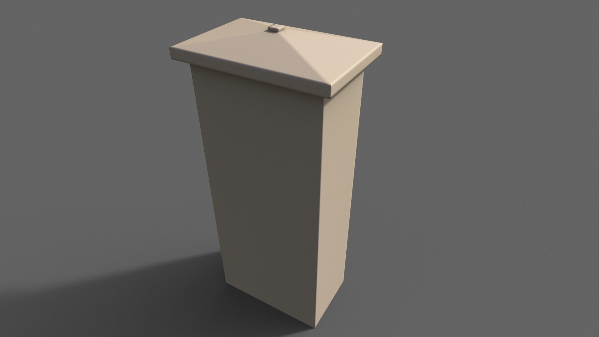 PBR Electric Box BoneWhite V4 Low-poly 3D model_8