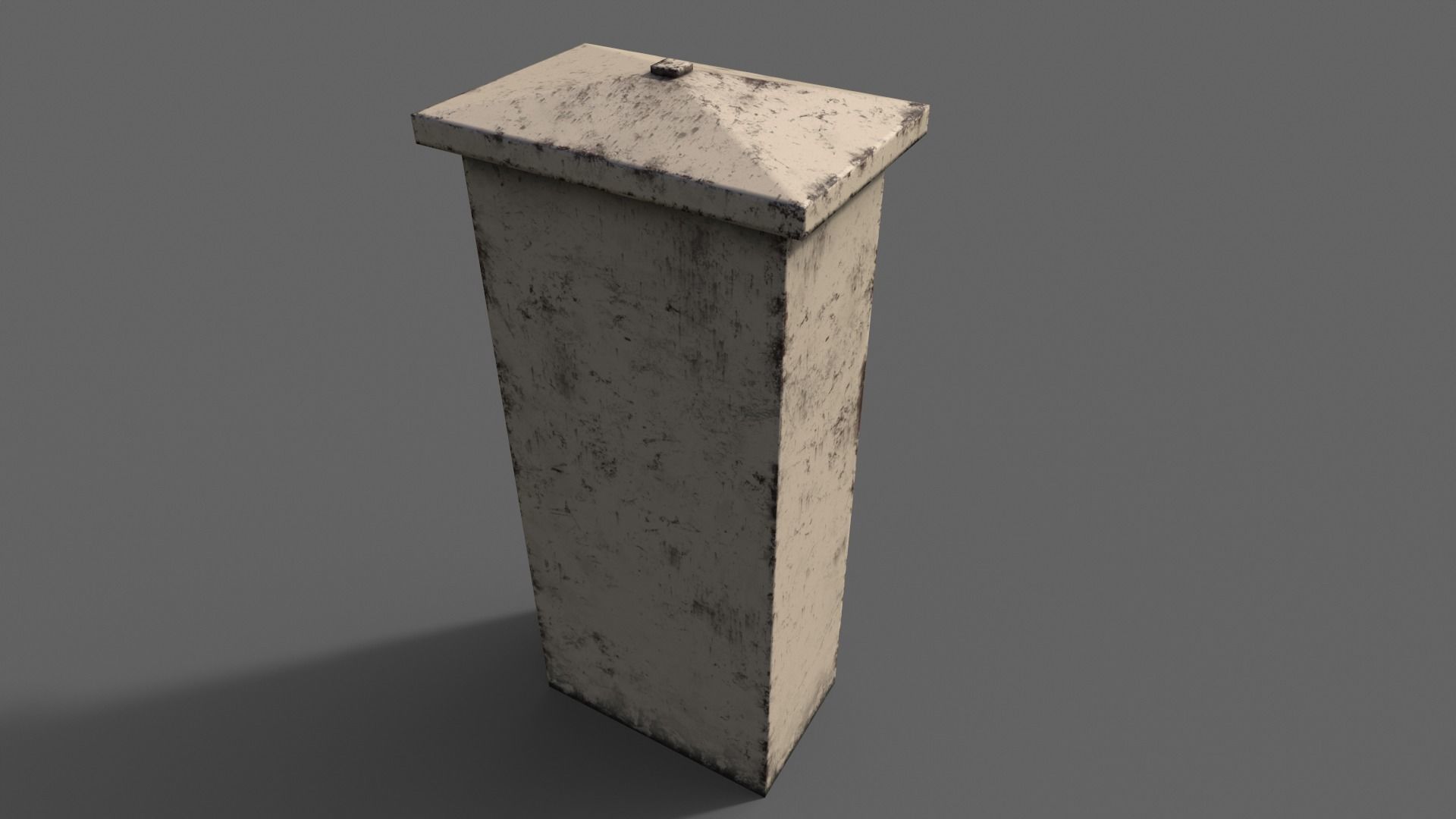 PBR Electric Box BoneWhite V4 Low-poly 3D model_15