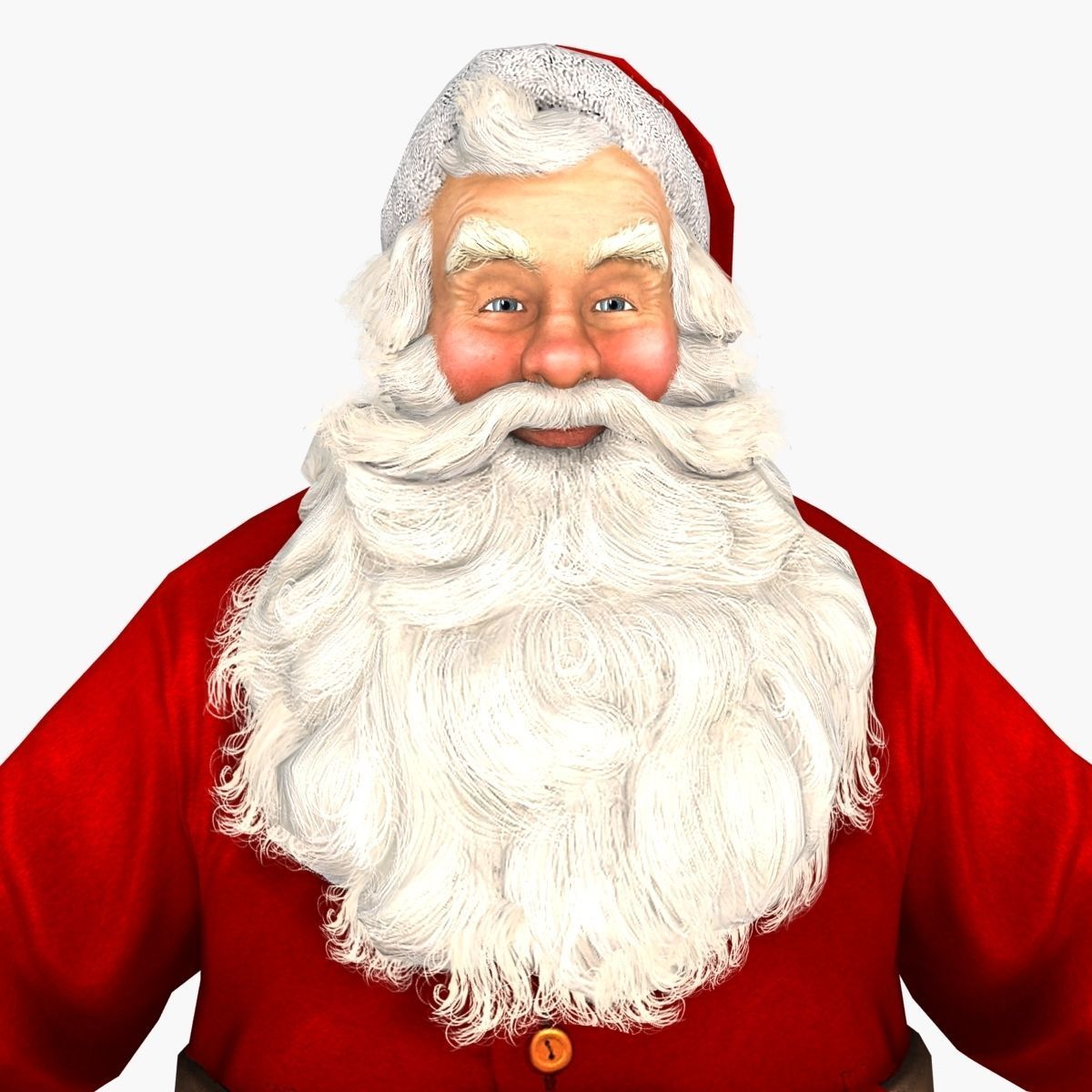 Santa Claus Rigged Low-poly 3D model_8