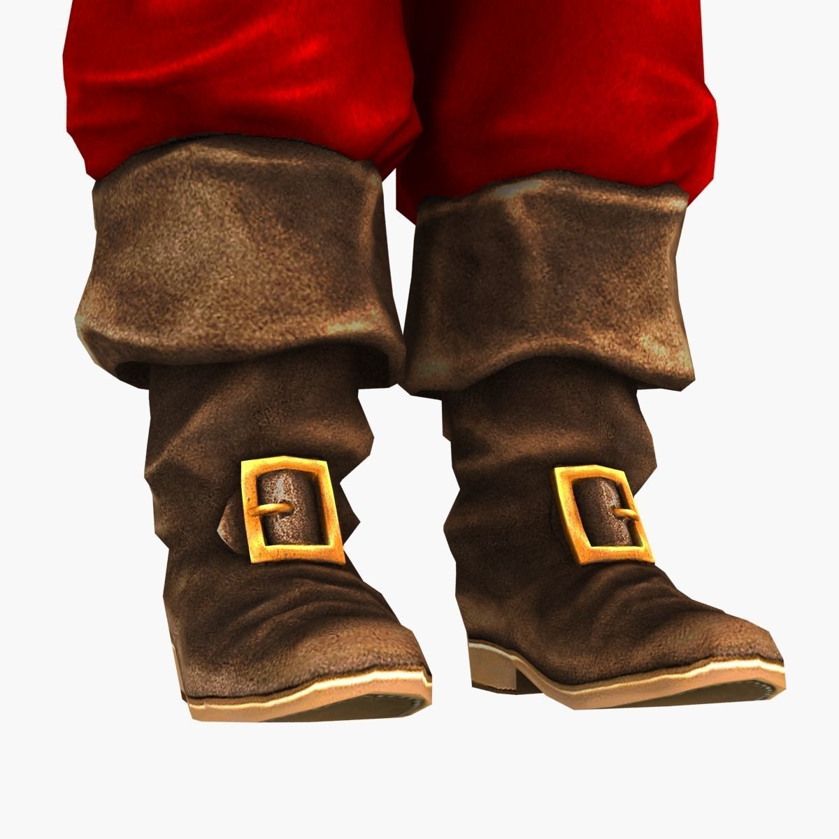 Santa Claus Rigged Low-poly 3D model_10