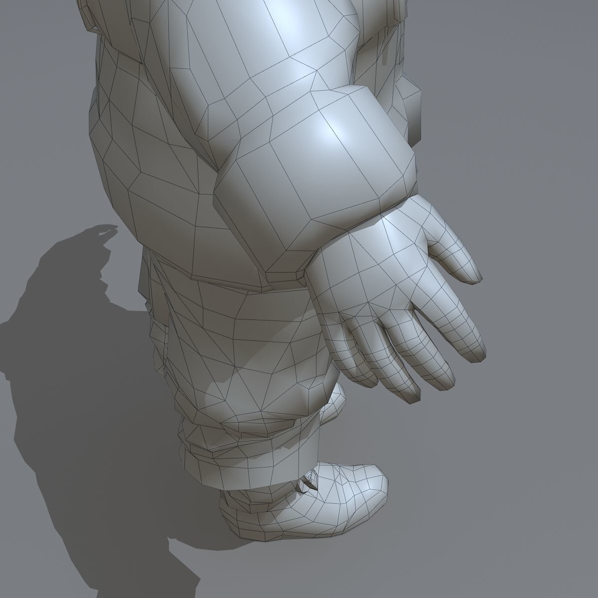 Santa Claus Rigged Low-poly 3D model_15