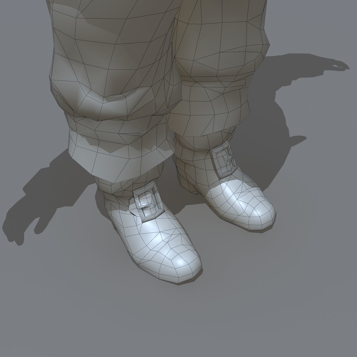 Santa Claus Rigged Low-poly 3D model_13