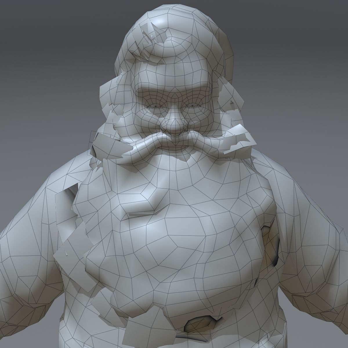 Santa Claus Rigged Low-poly 3D model_12