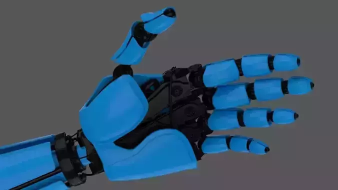 Robot Hand  Low-poly 3D model