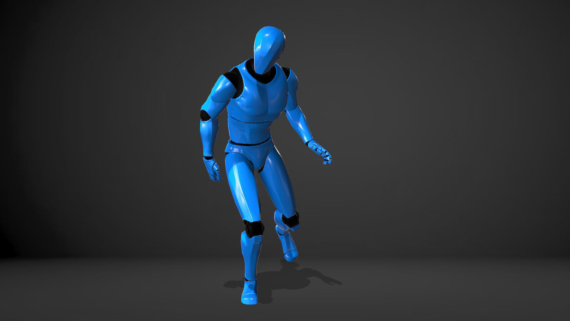 Male Robot Rigged Low-poly 3D model_6