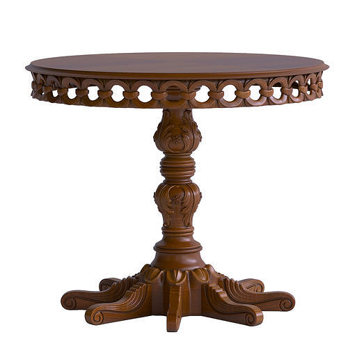 Carved table 3 3D model