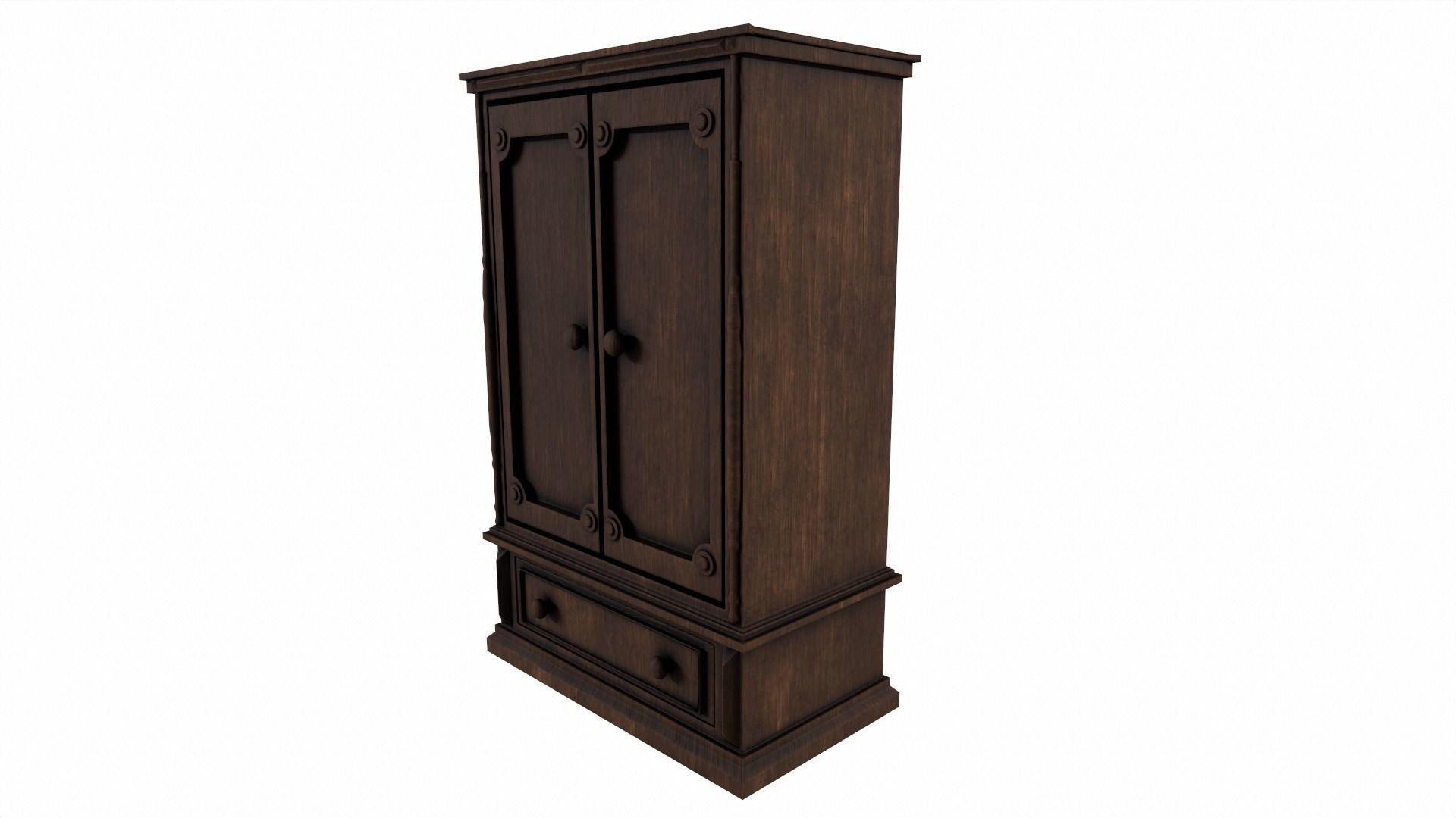 Cabinet V2 Low-poly 3D model_4