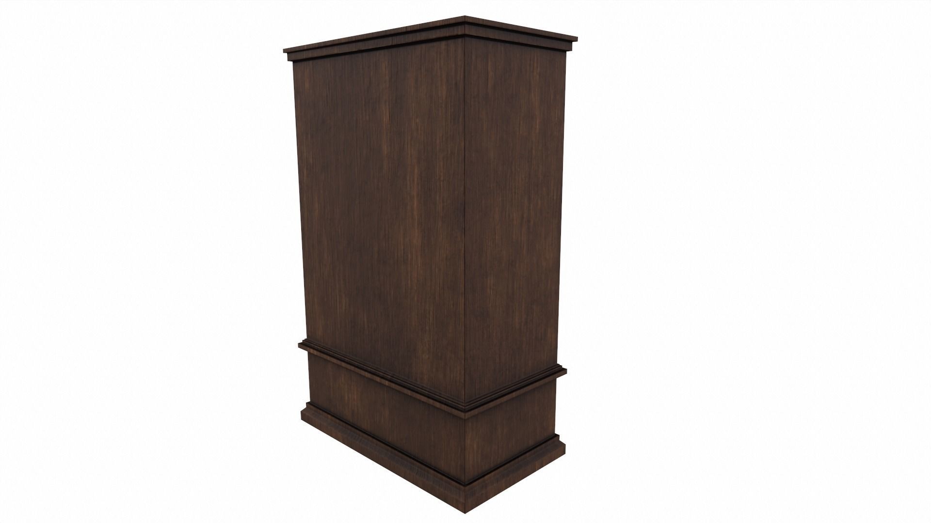 Cabinet V2 Low-poly 3D model_2