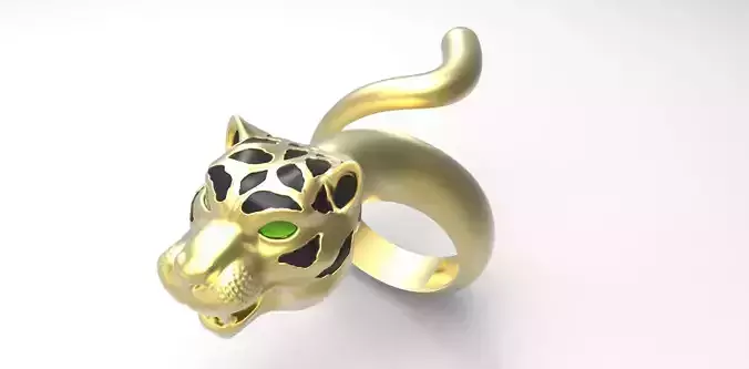 Tiger Head Ring