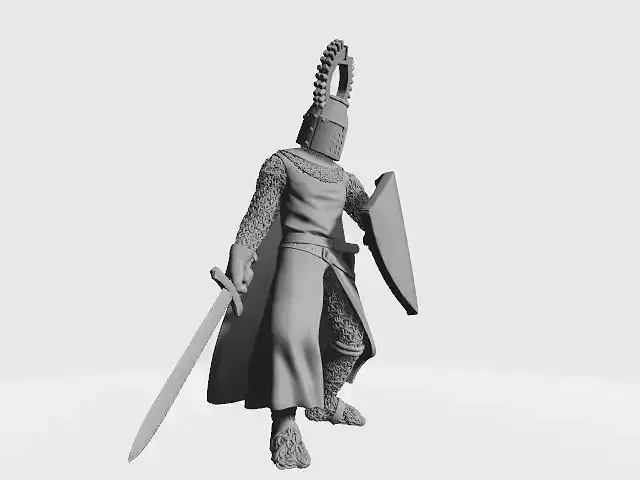 Medieval Teutonic Grand master 3D print model