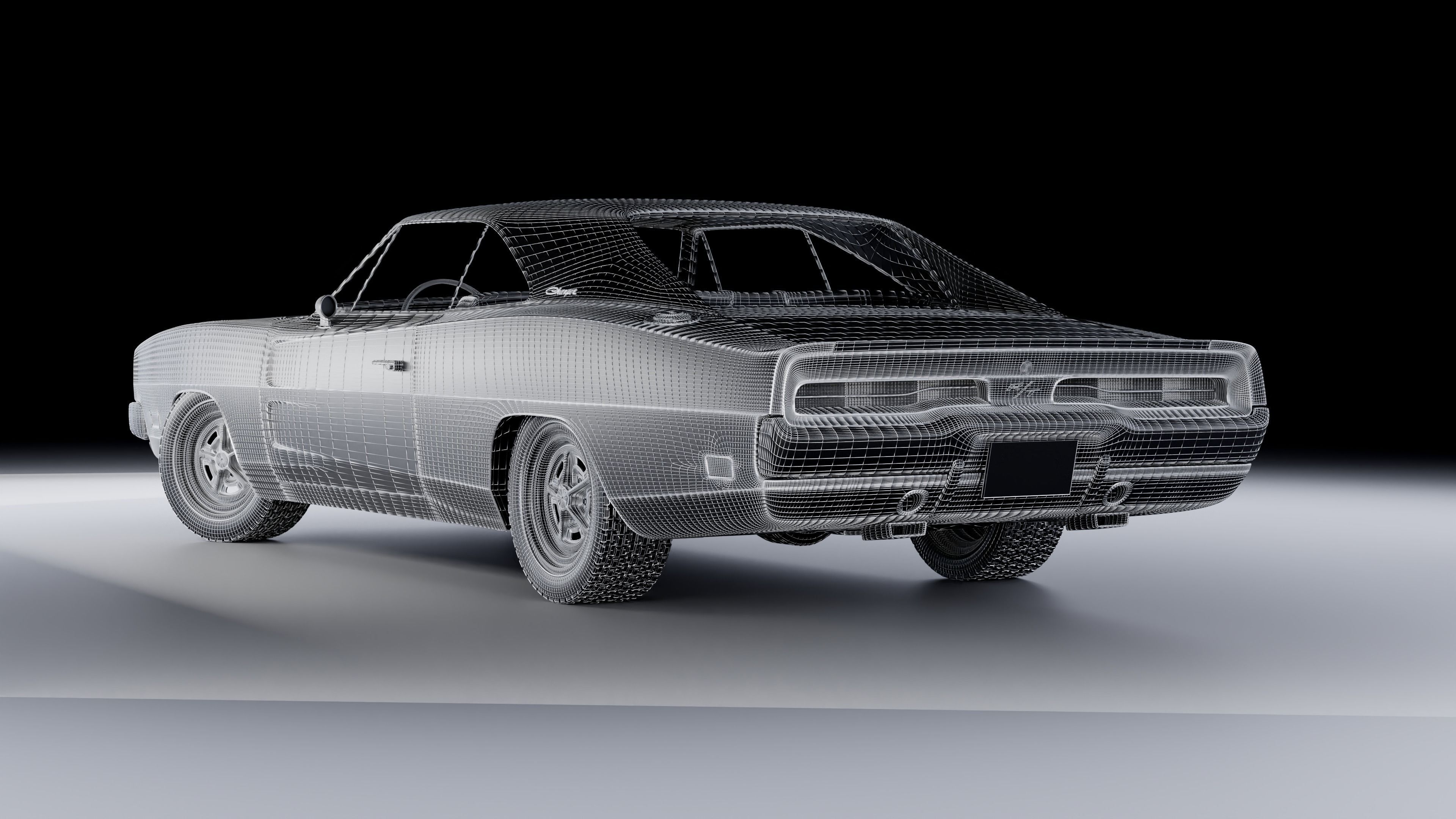 1969 Dodge Charger RT 3D model_13
