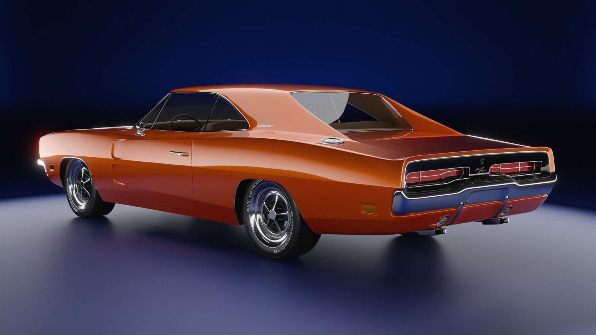 1969 Dodge Charger RT 3D model_3