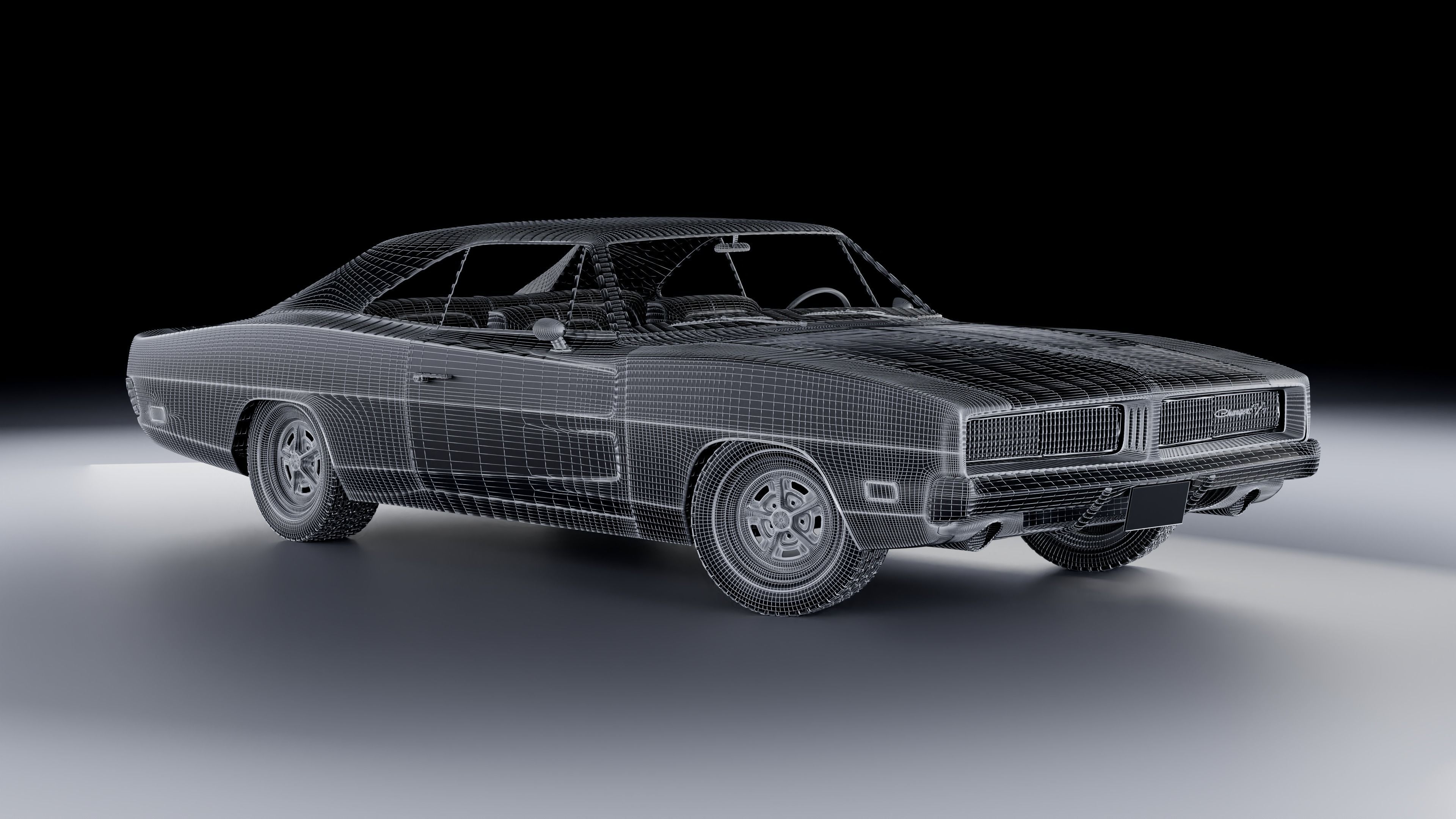 1969 Dodge Charger RT 3D model_12