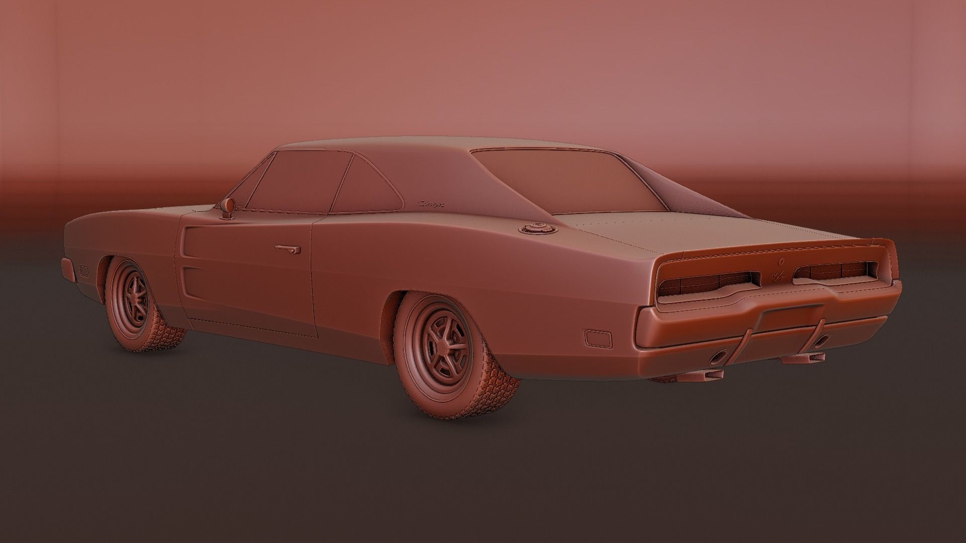1969 Dodge Charger RT 3D model_10