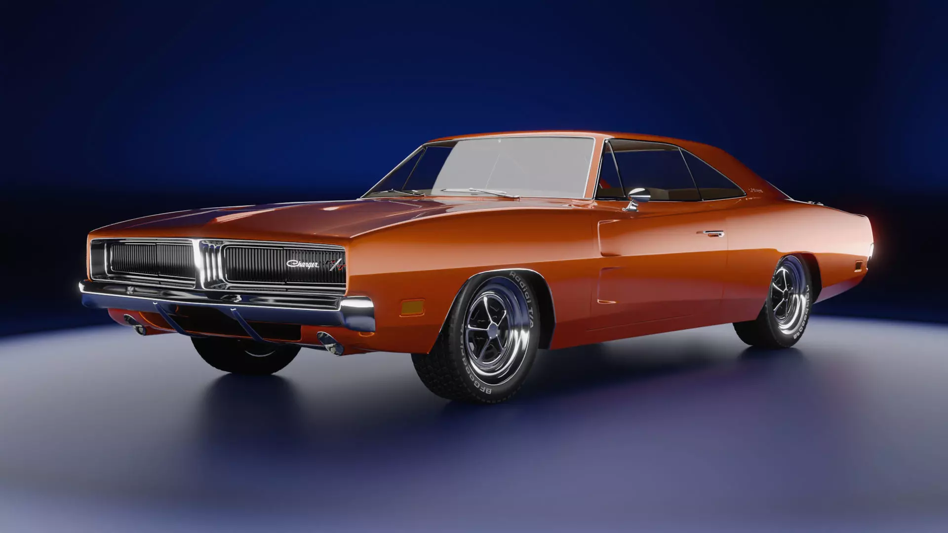 1969 Dodge Charger RT 3D model_0