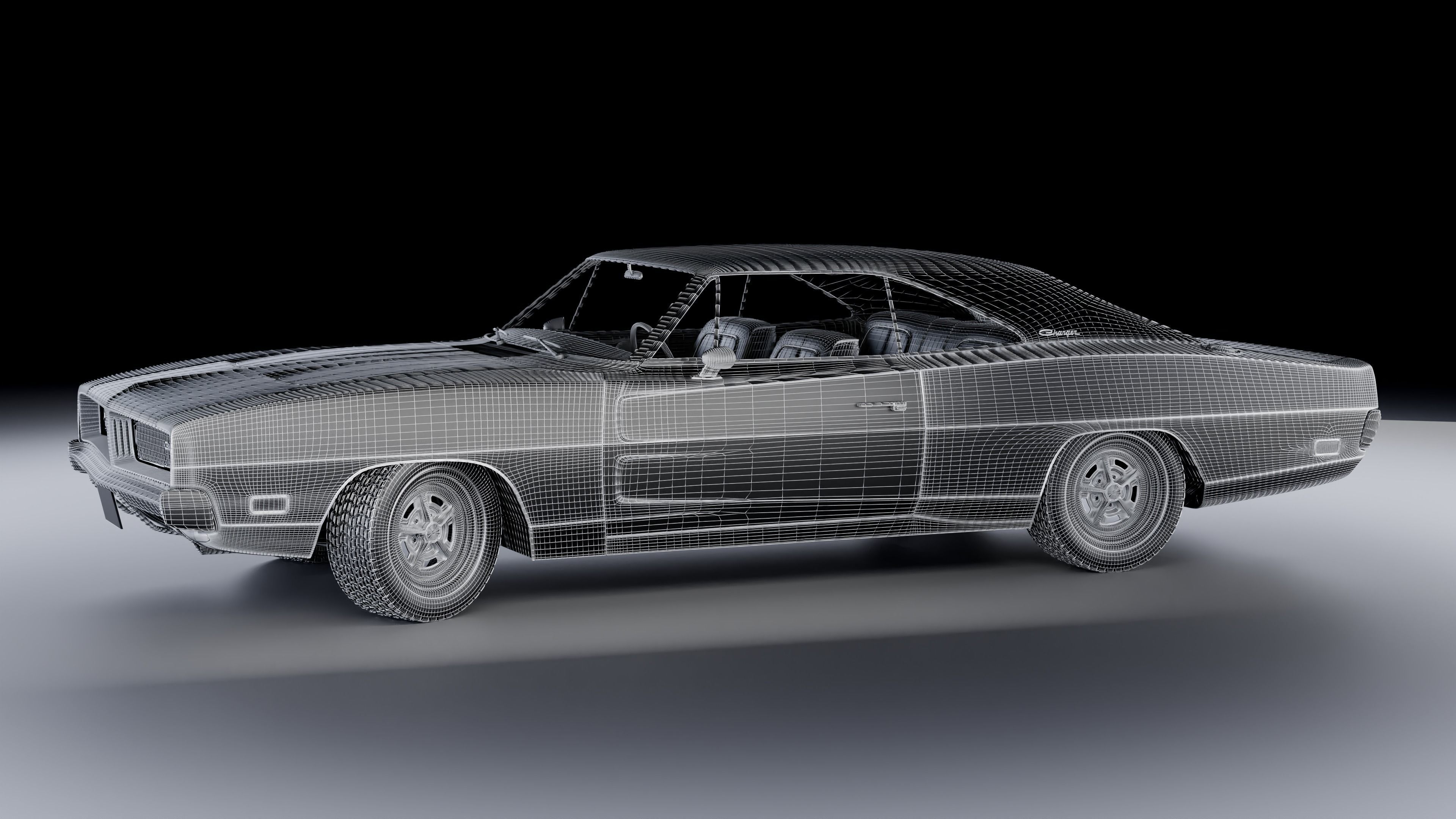 1969 Dodge Charger RT 3D model_14