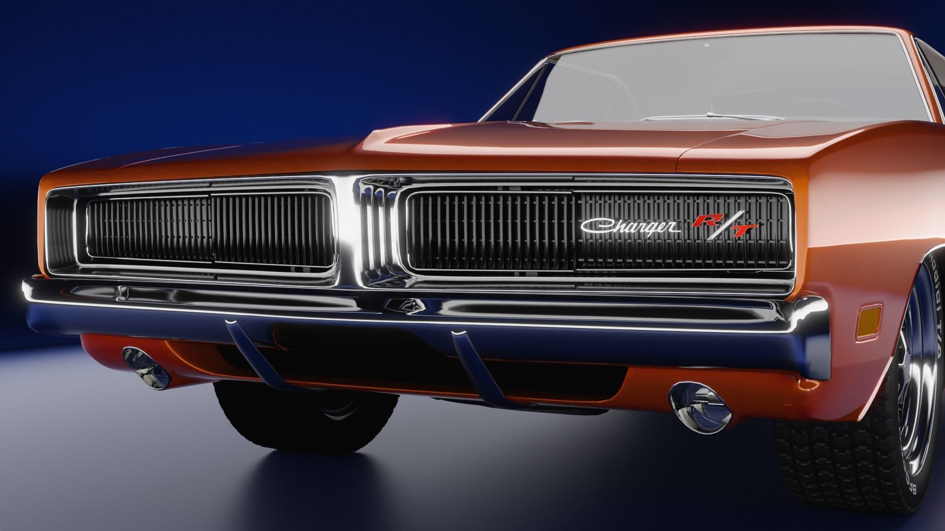 1969 Dodge Charger RT 3D model_1