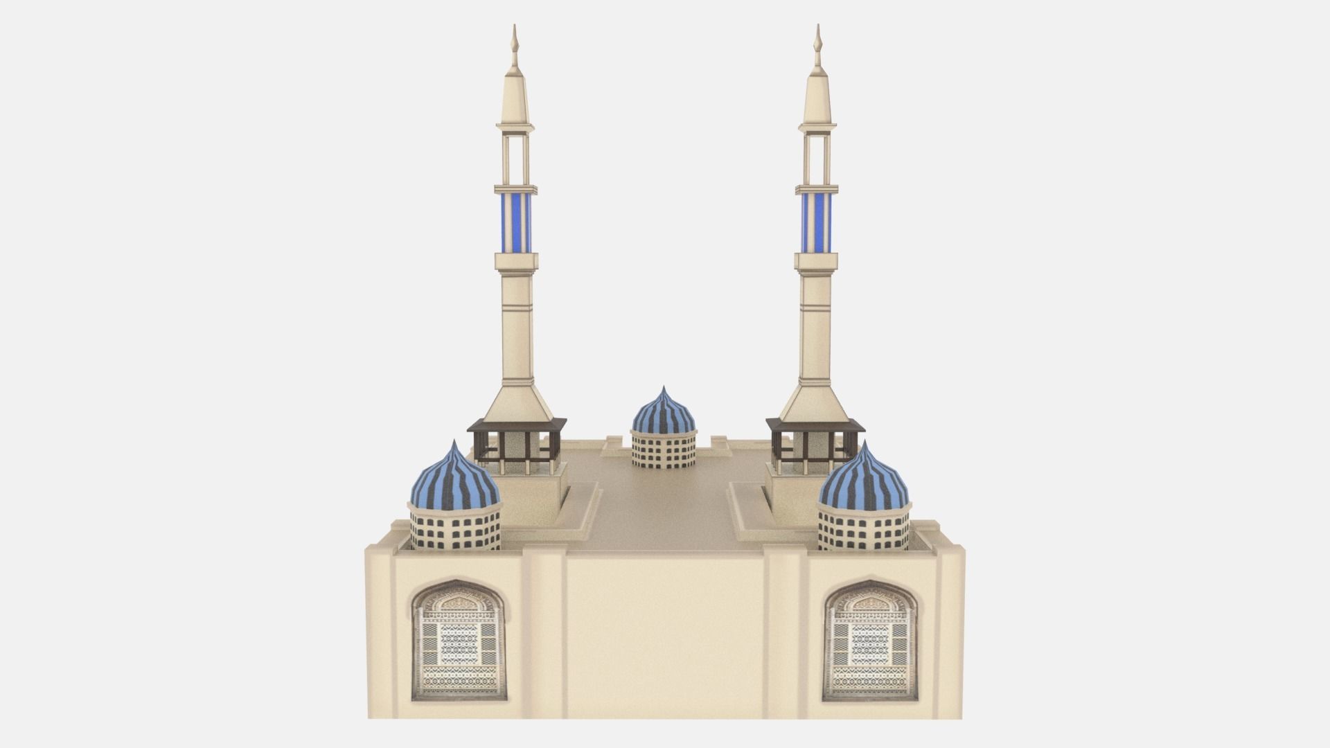 Mosque Low poly 3D Low-poly 3D model_4