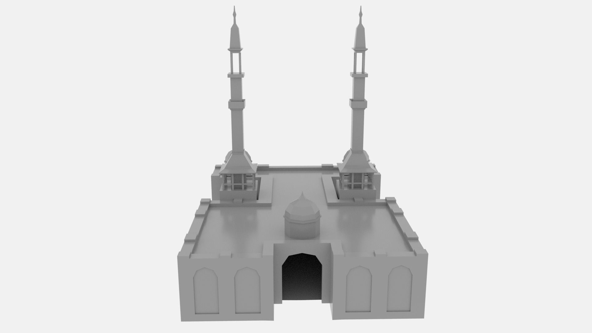 Mosque Low poly 3D Low-poly 3D model_10