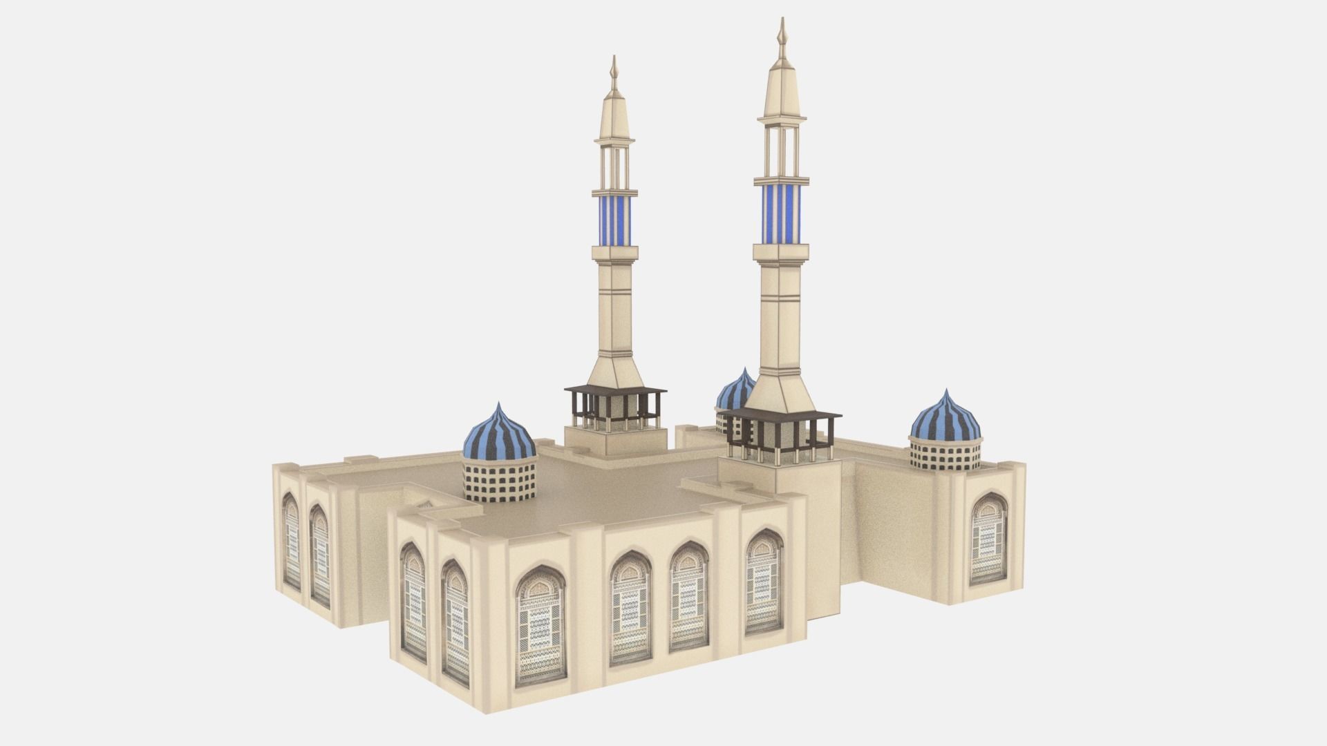 Mosque Low poly 3D Low-poly 3D model_5