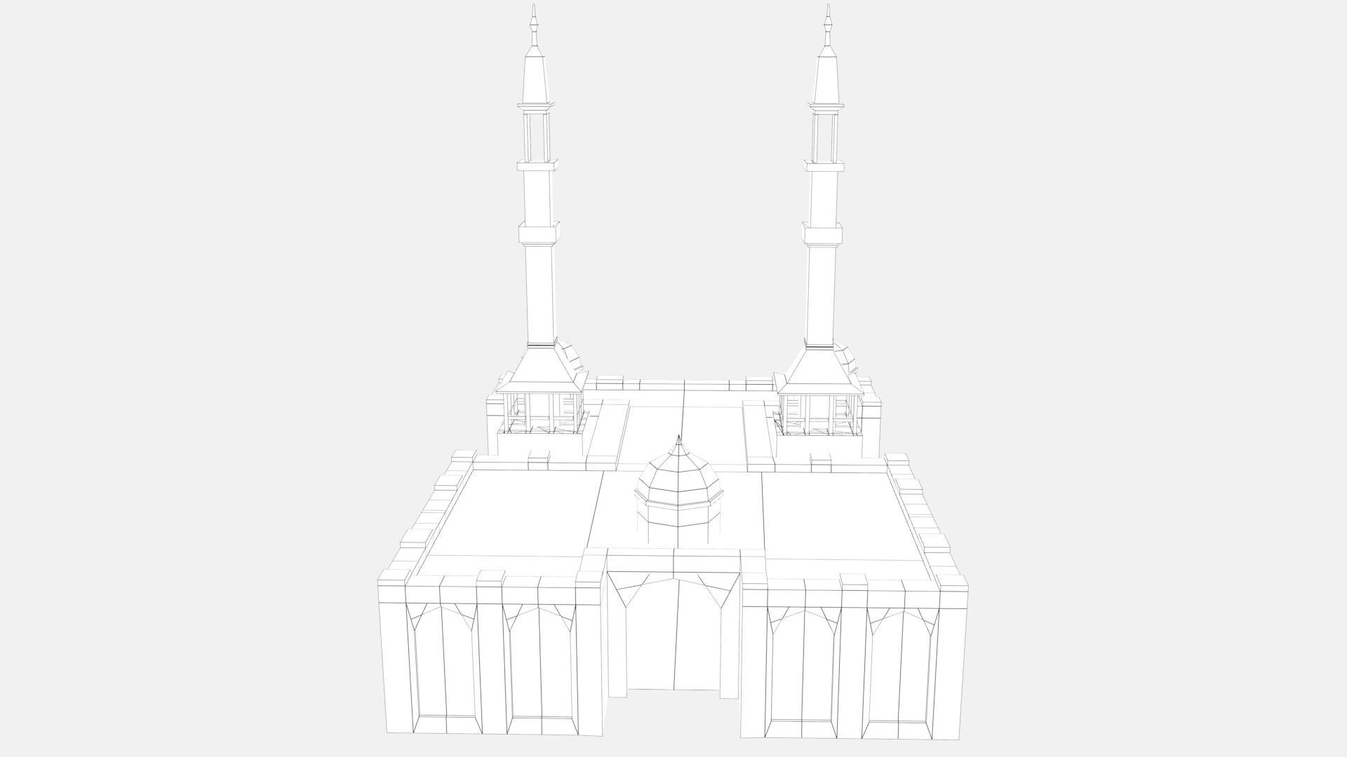 Mosque Low poly 3D Low-poly 3D model_9