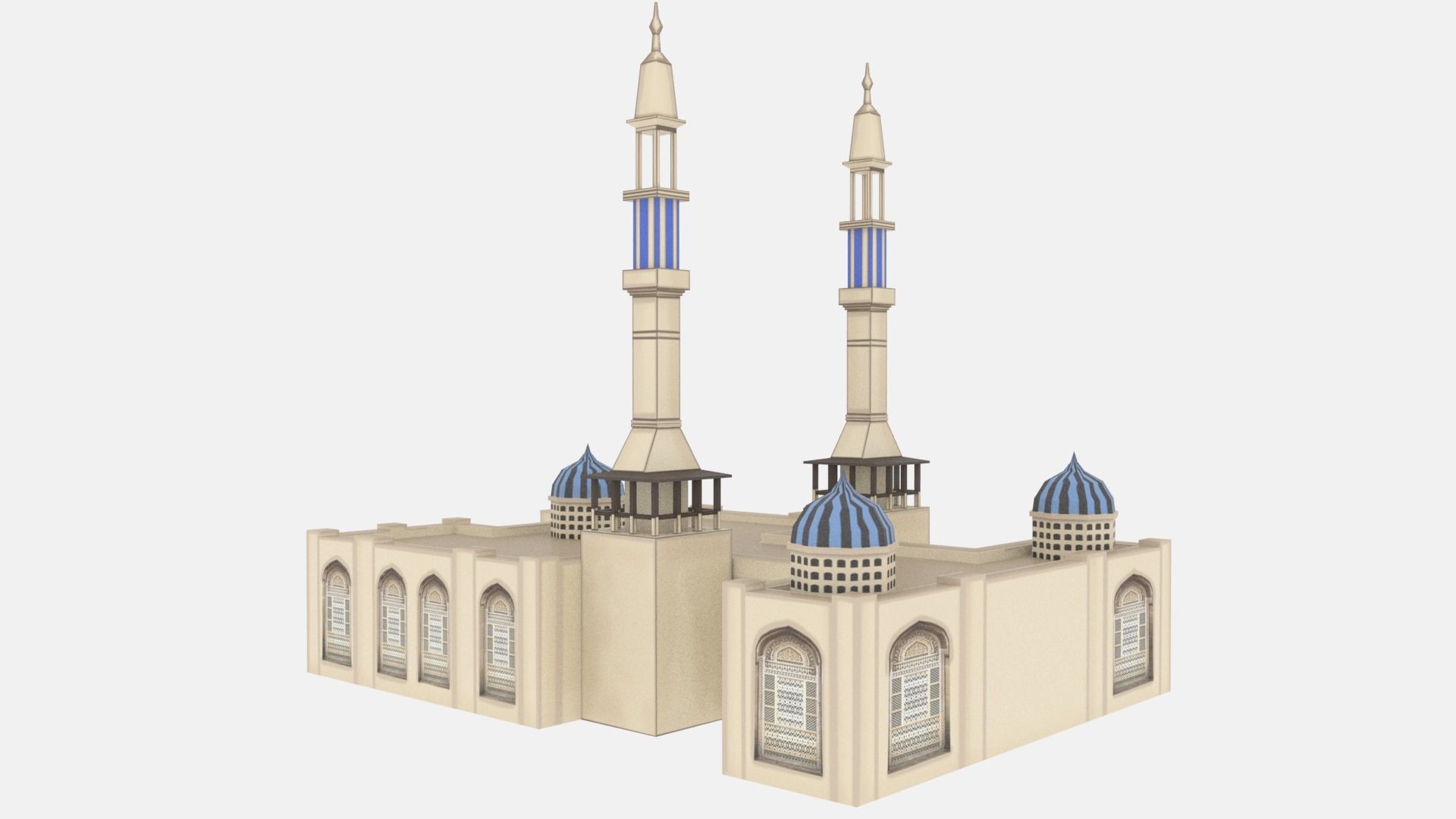 Mosque Low poly 3D Low-poly 3D model_3