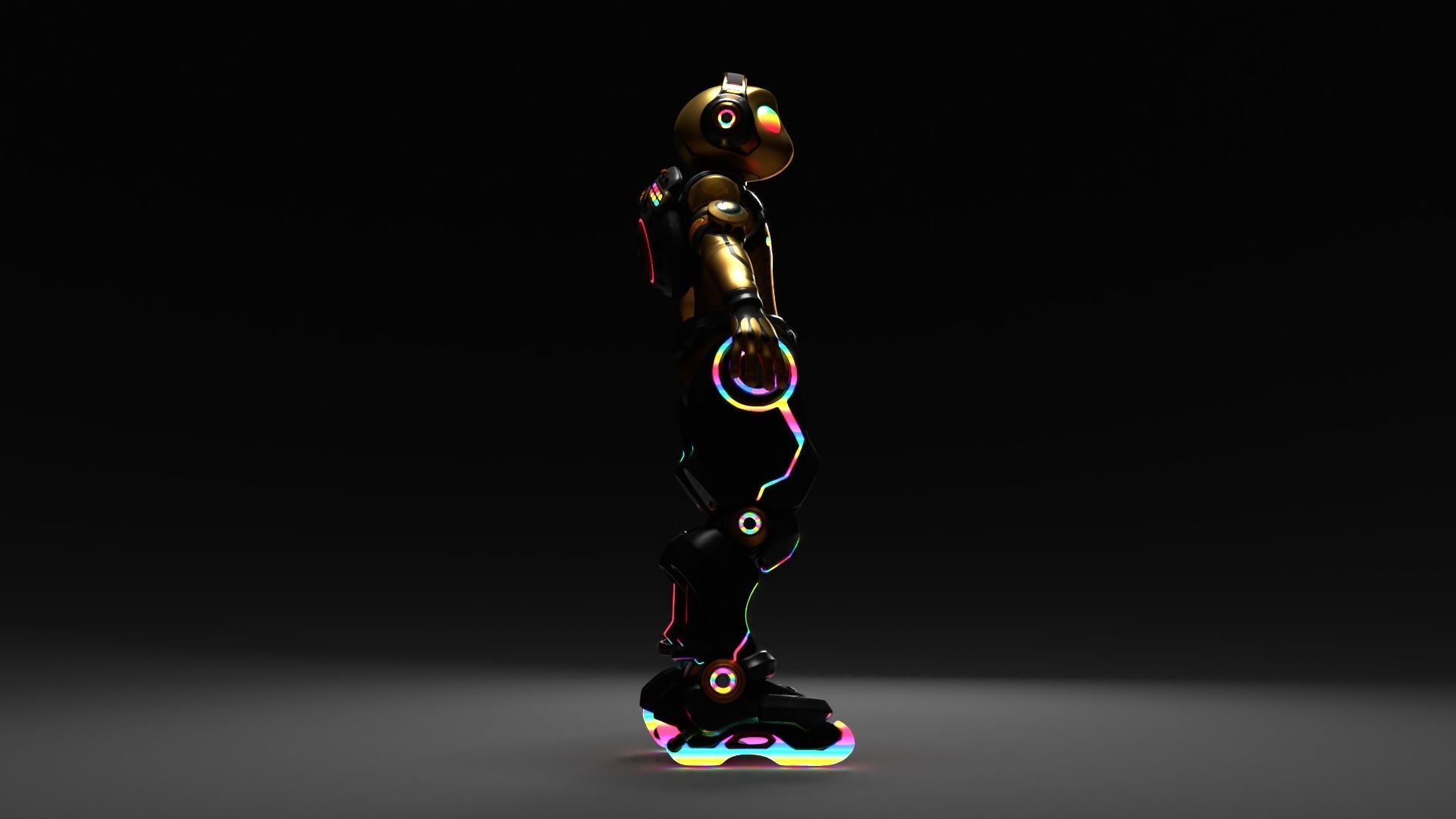 Custom Lucio skin RGB overwatch 3D model_12