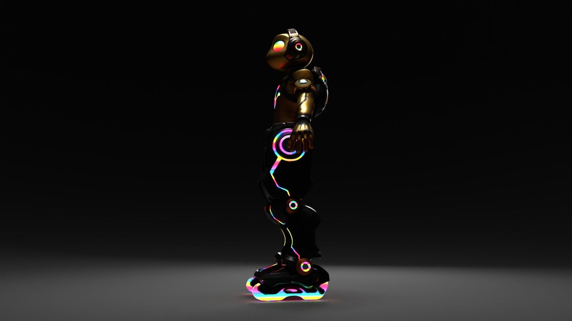 Custom Lucio skin RGB overwatch 3D model_6