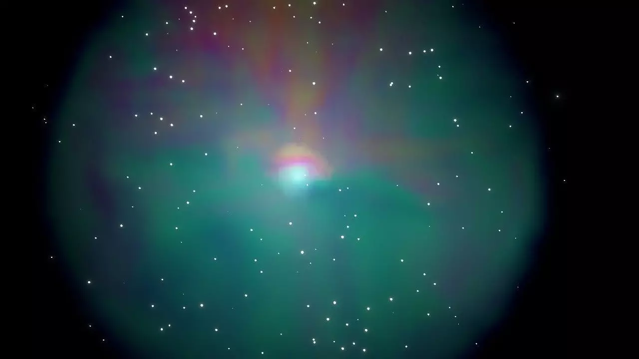 Star cluster nebula simulation 3D model_0