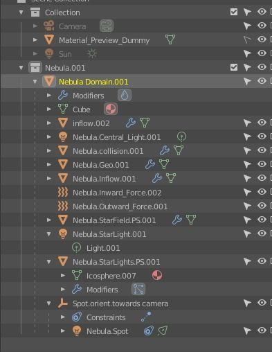 Star cluster nebula simulation 3D model_2