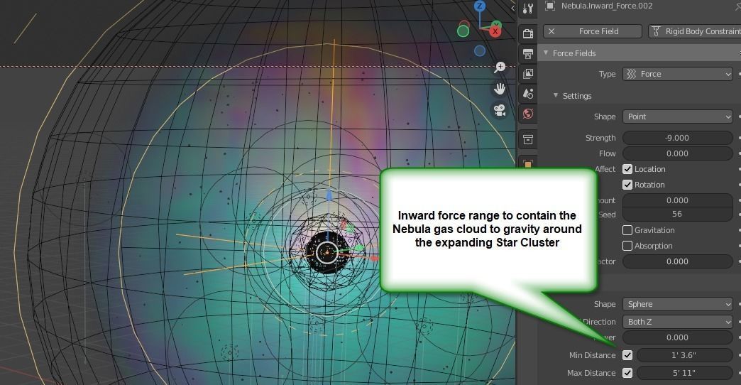 Star cluster nebula simulation 3D model_12