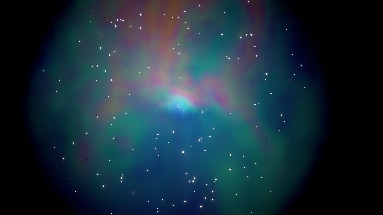 Star cluster nebula simulation 3D model_8