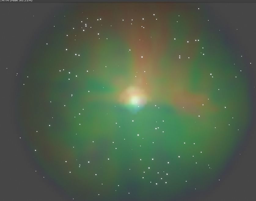 Star cluster nebula simulation 3D model_4