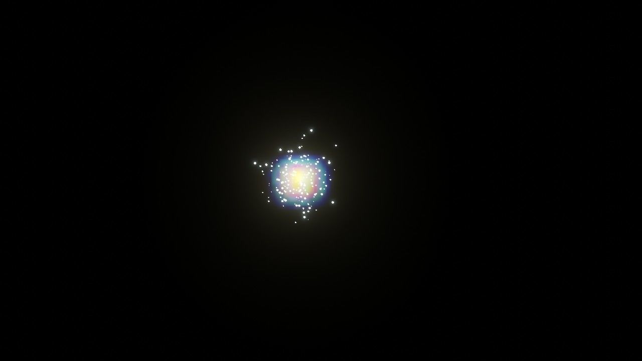 Star cluster nebula simulation 3D model_7