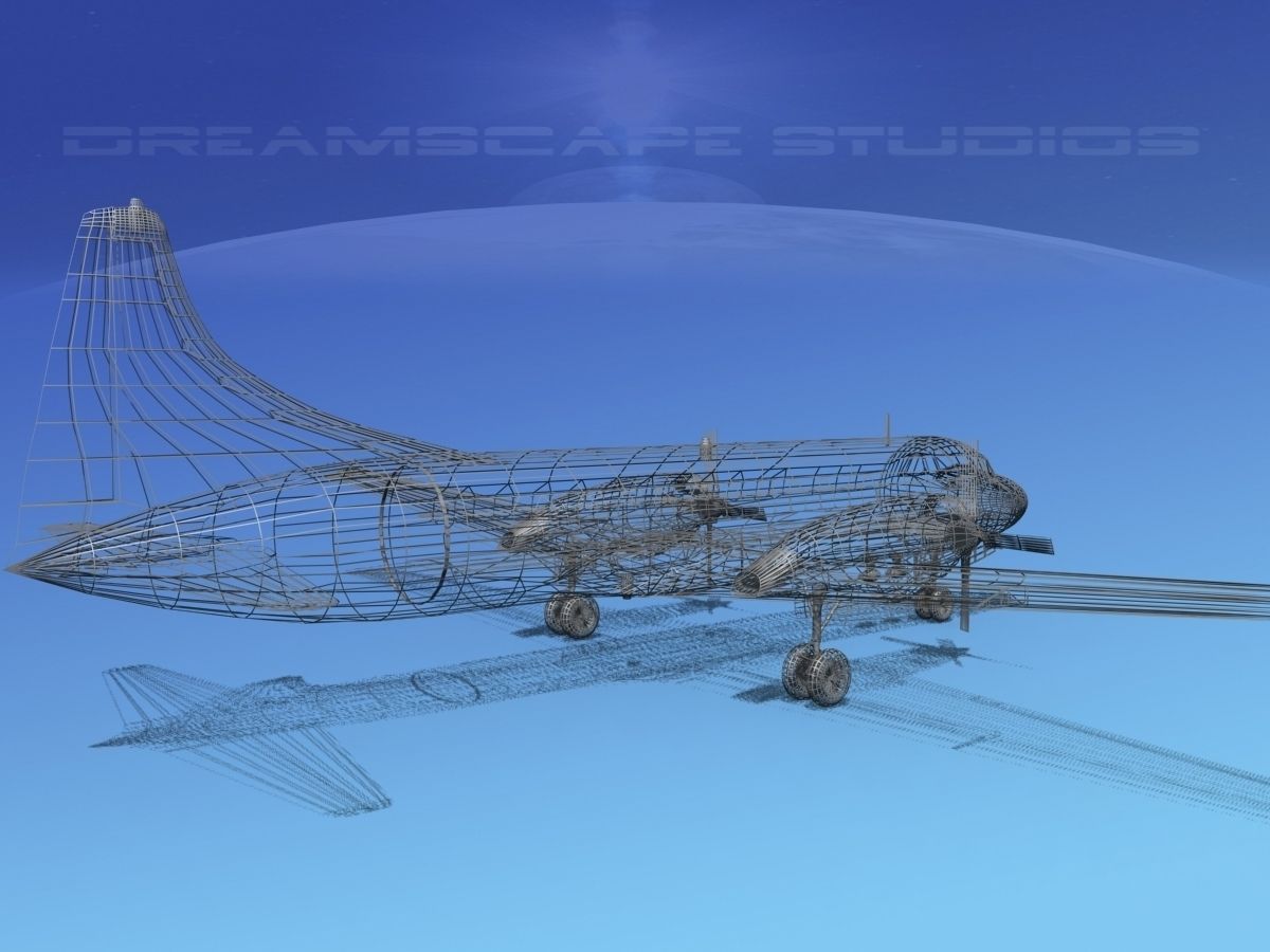 Convair CV-580 Gem State Air 3D model_12