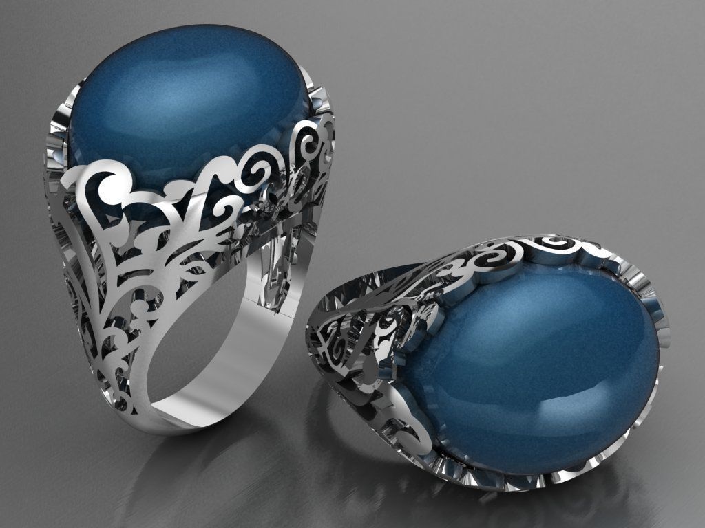 flora ring 08 3D print model_4