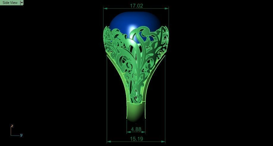 flora ring 08 3D print model_8