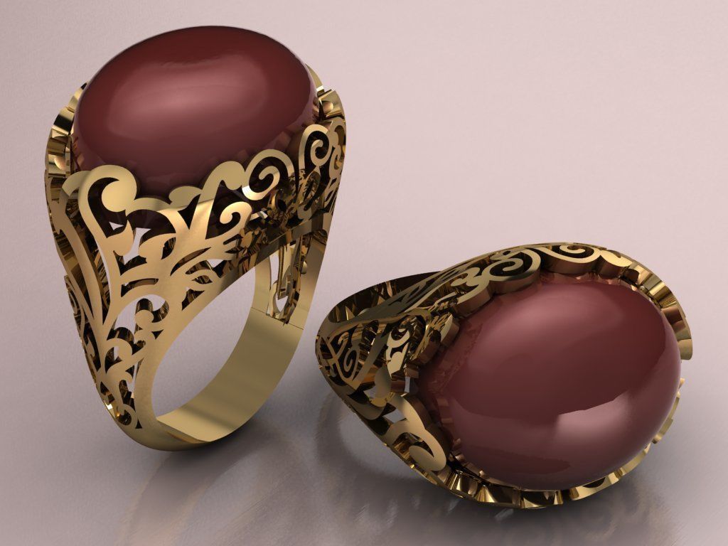 flora ring 08 3D print model_3