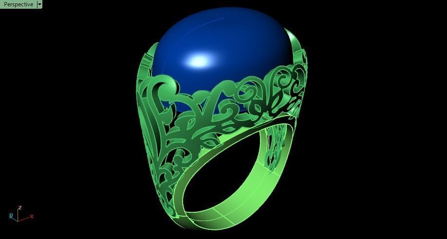 flora ring 08 3D print model_11