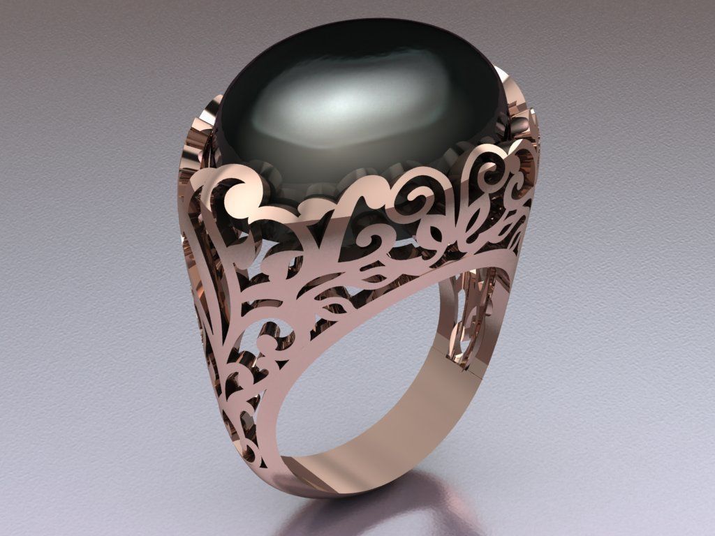 flora ring 08 3D print model_1