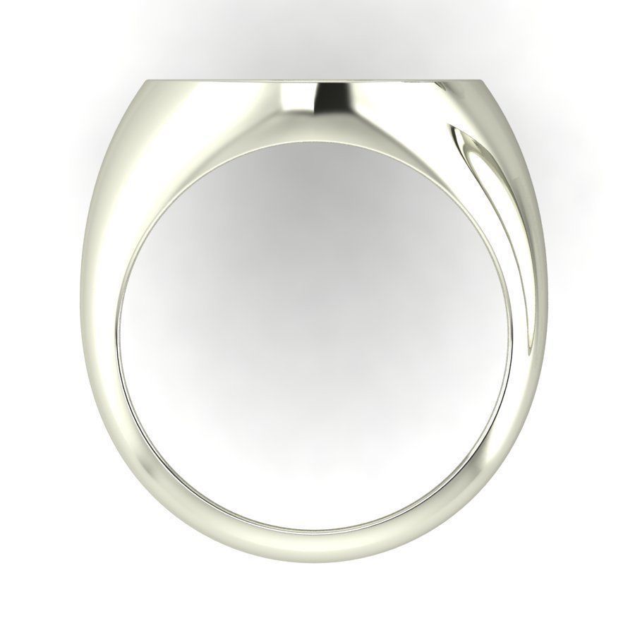 Signet rings set ELLIPSE top 3D print model_6